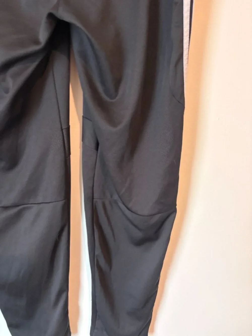 Adidas ClimaLite Black 3 Stripe Track Pants Men’s XL Drawstring Athletic